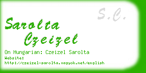 sarolta czeizel business card